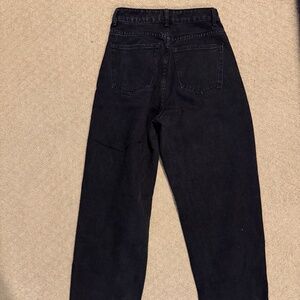 Pretty Little Thing Sz 4 TALL jeans - black